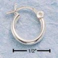 Sterling Silver 12 mm Hoops 